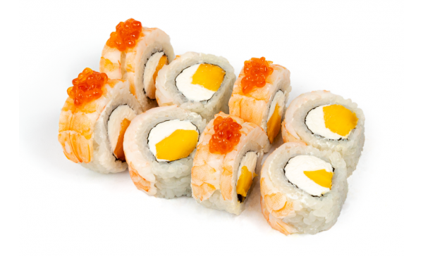 Філадельфія з креветкою та манго